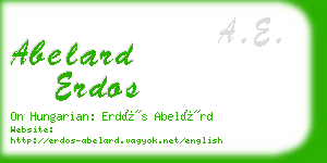 abelard erdos business card